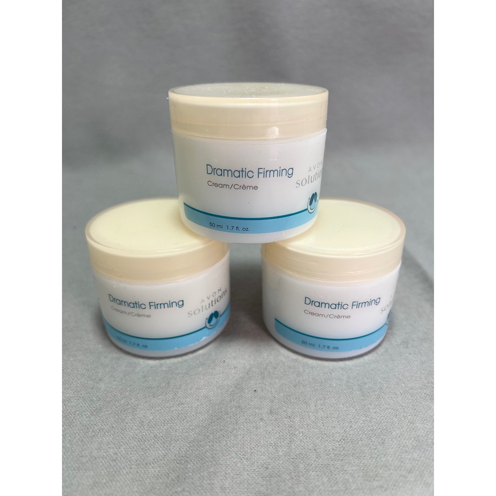 Avon Solutions Dramatic Firming Cream Discontinued Lot of 3 NEW NOS 1.7oz - Picture 1 of 7
